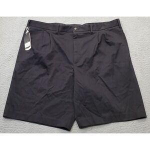 Greg Norman Golf Performance Chino Shorts Men's 42 Black Slash Pocket Flat Front